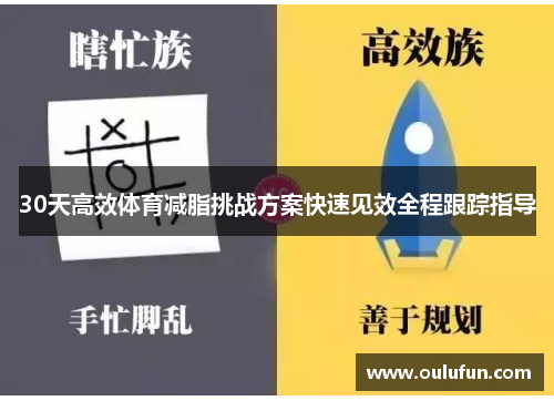 30天高效体育减脂挑战方案快速见效全程跟踪指导